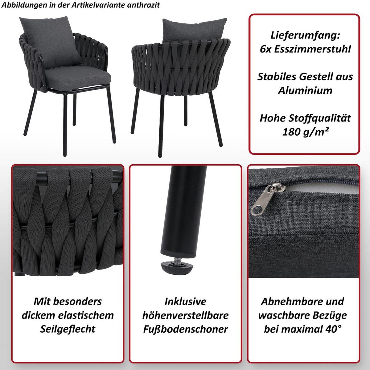 ESSZIMMERSTUHL Hellgrau - Hellgrau, Textil (56/71/57cm) - MCW