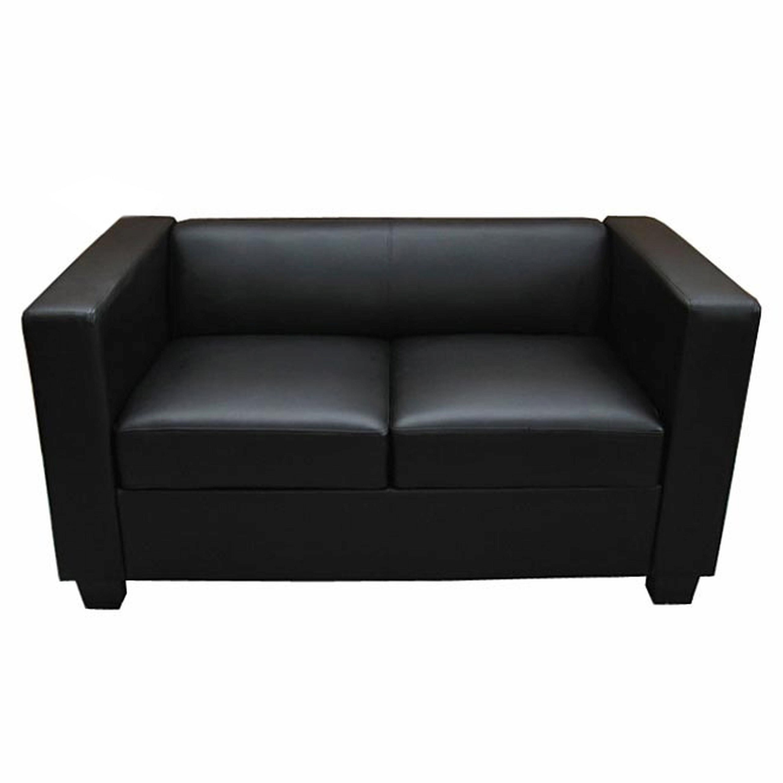 2-SITZER-SOFA Schwarz - Schwarz, Textil (137/70/75cm) - MCW