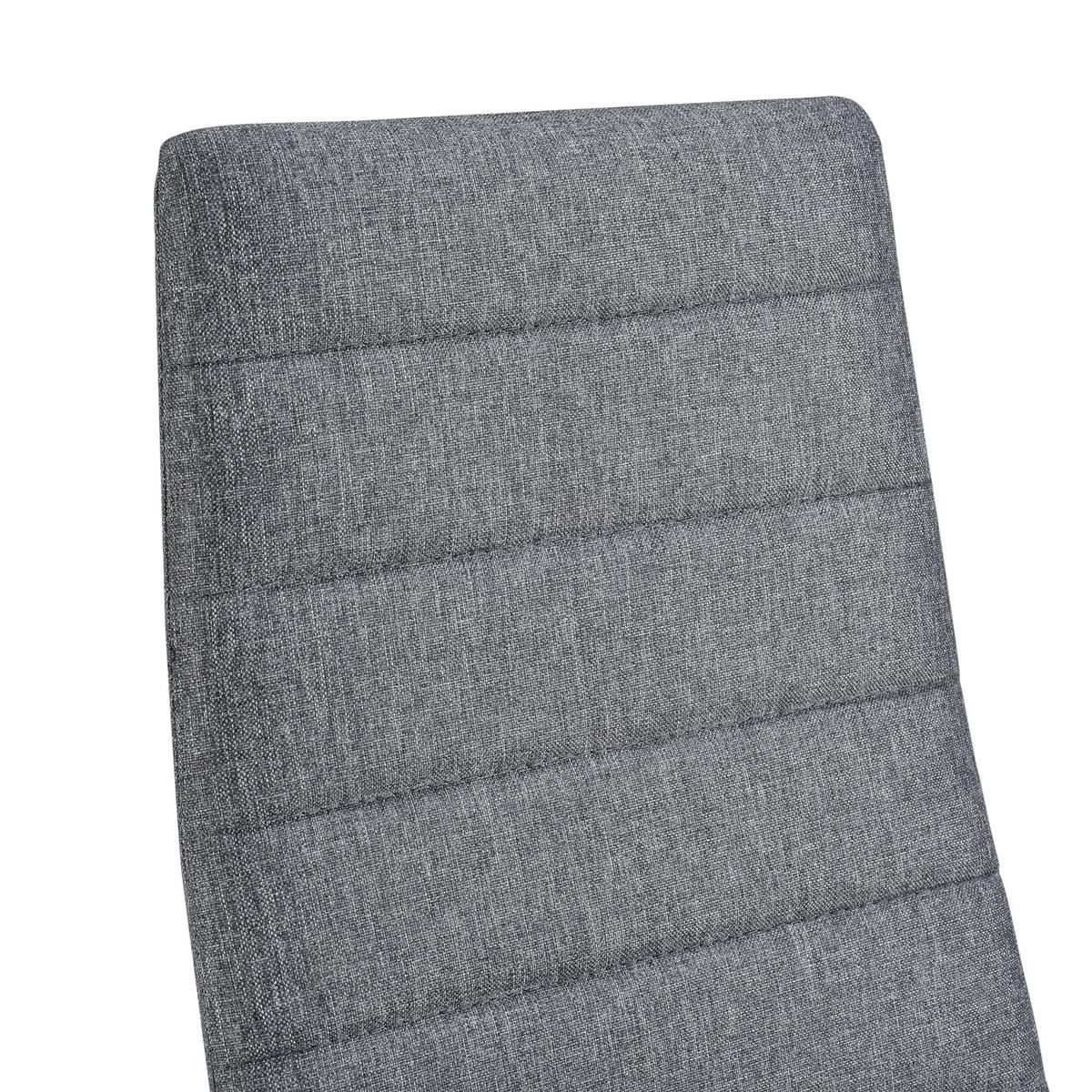 ESSGRUPPE Honningsvåg - Schwarz, Holzwerkstoff/Textil (120/75/60cm) - [en.casa]