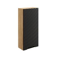 HÄNGESÄULE Elora Schwarz und Holz - Schwarz, Holzwerkstoff (35/75/17cm) - Petits-meubles