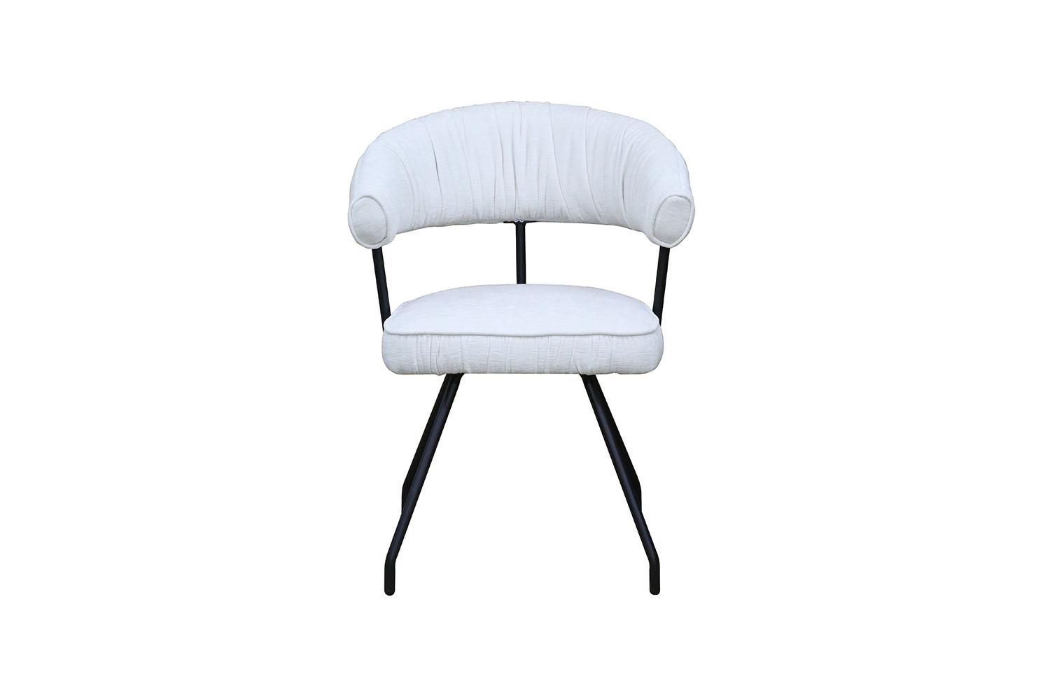 ESSZIMMERSTUHL RUNA Cremeweiß Webstoff (1er-Set) - Creme, Kunststoff/Textil (60/82/59cm) - KAWOLA