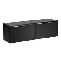 WASCHTISCHUNTERSCHRANK 160cm Éros Schwarz - Schwarz, Holzwerkstoff (160/48/46cm) - Petits-meubles