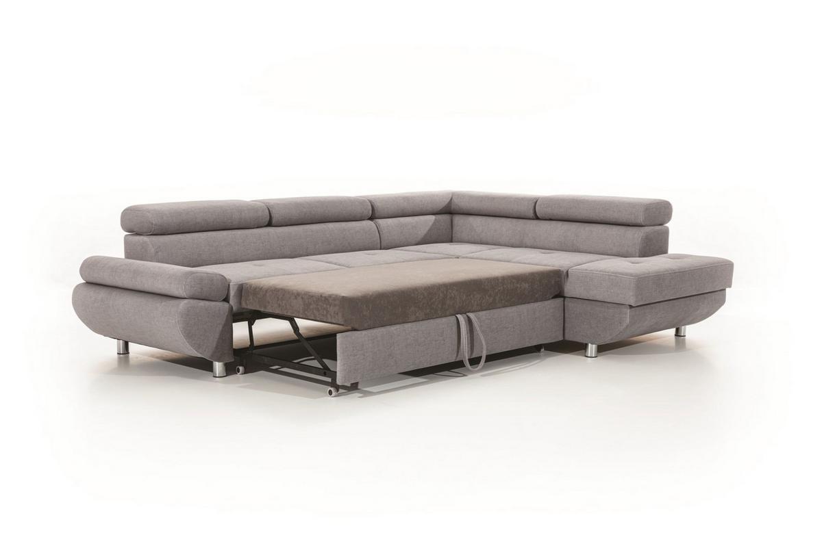 ECKSOFA Schlafsofa Panos In Esito - Rosa, Holzwerkstoff/Textil (210/275cm) - Fun Möbel