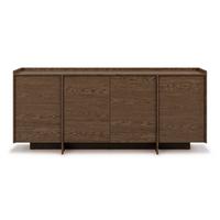 KOMMODE Juni mit 4 Türen, 200 cm, Baltic Storm Eiche - Dunkelbraun, Holzwerkstoff (200/90/38cm) - Beautysofa