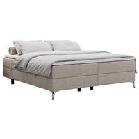 BOXBETT LESS 140/200 Beige Struktur - H3 - Beige, Holz/Textil (140/200cm) - MKS