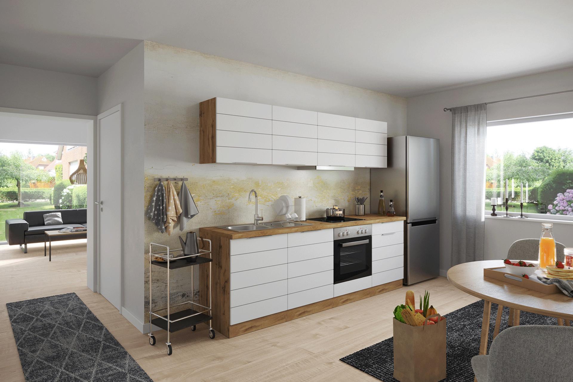 Küchenserie-Florenz-Küchenblock-Weiß-Eiche