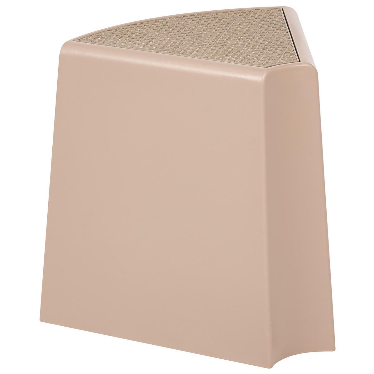 GARTENHOCKER 4er-Set Beige Evros - Beige, Kunststoff (43/45/35cm) - Beliani