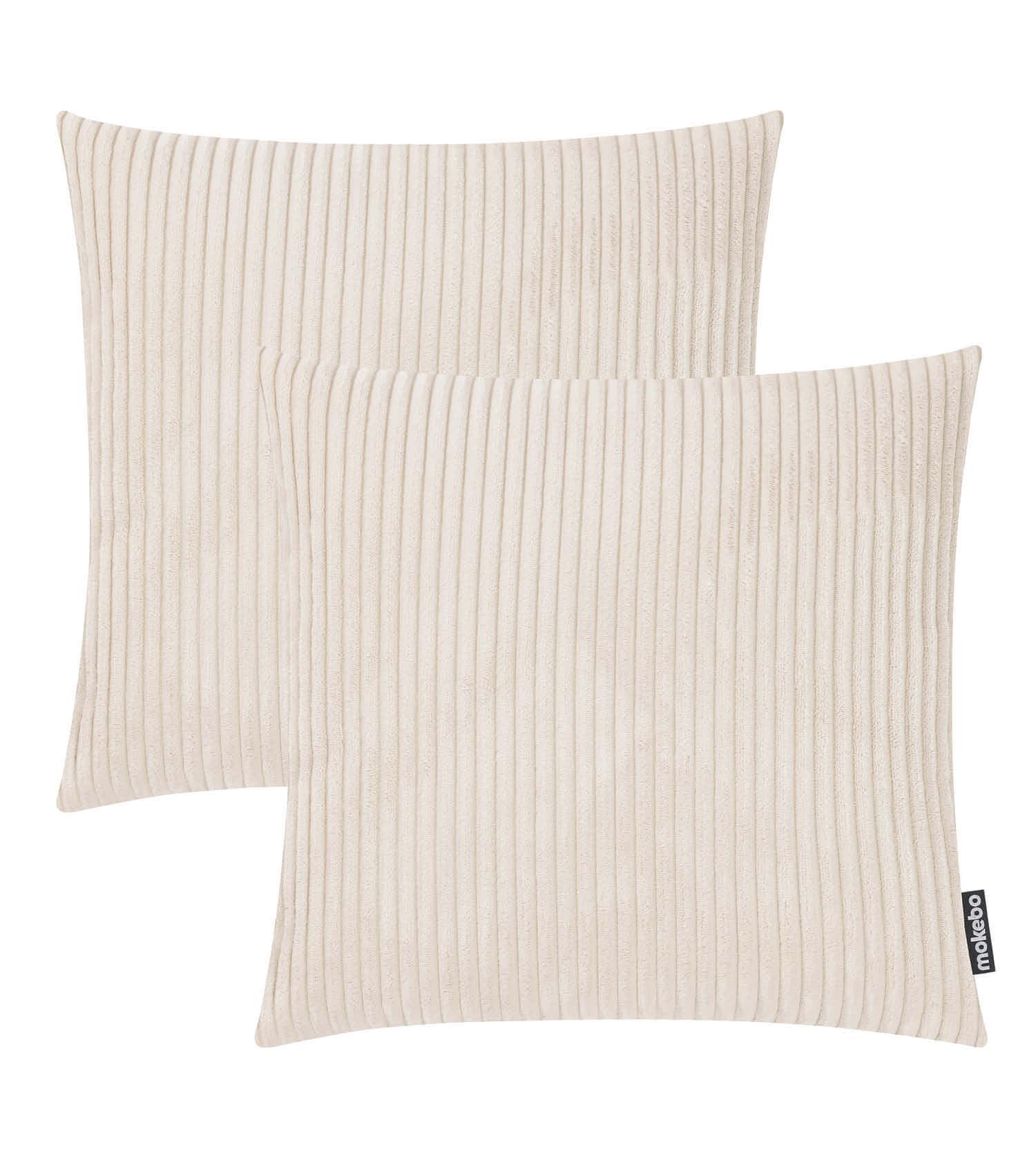 DEKOKISSEN SET Die Kuschelbuddies - Beige, Textil (45/45cm) - Mokebo