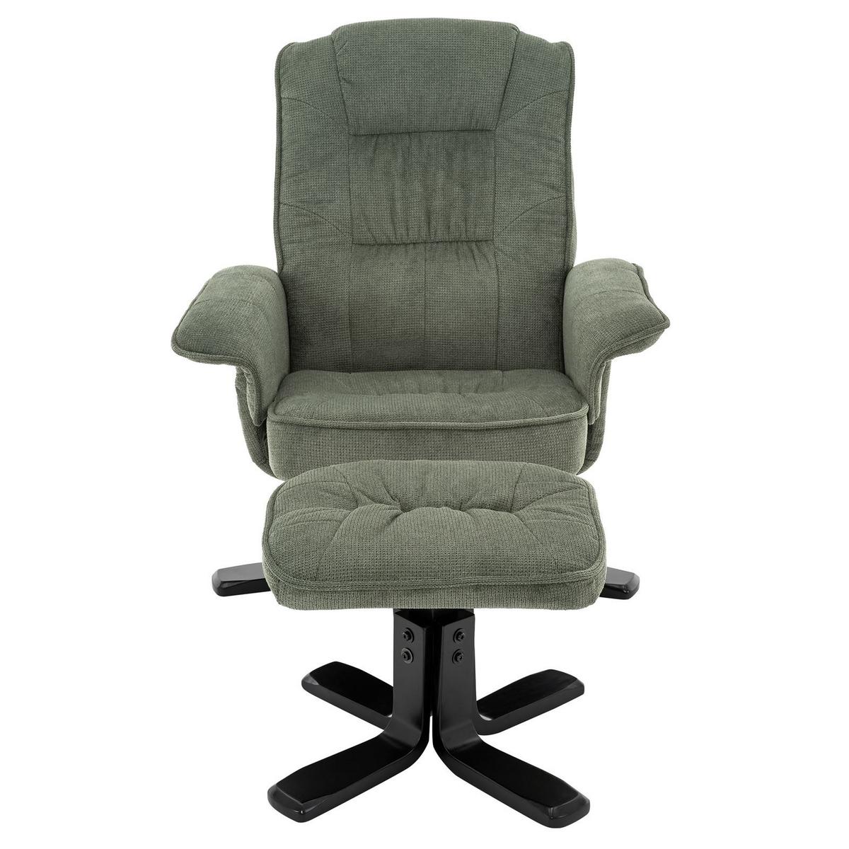 RELAXSESSEL CHARLY grün/schwarz - Schwarz/Grün, Textil (76/87/61cm) - IDIMEX