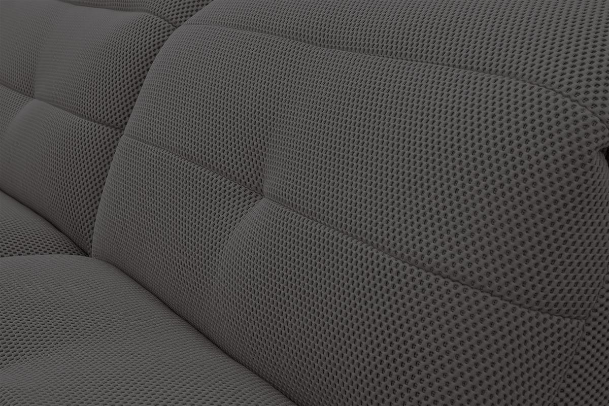 ECKSOFA TRENTO 4-Sitzer, dunkelgrau - Dunkelgrau/Schwarz, Holzwerkstoff/Kunststoff (262/165cm) - Wozimo