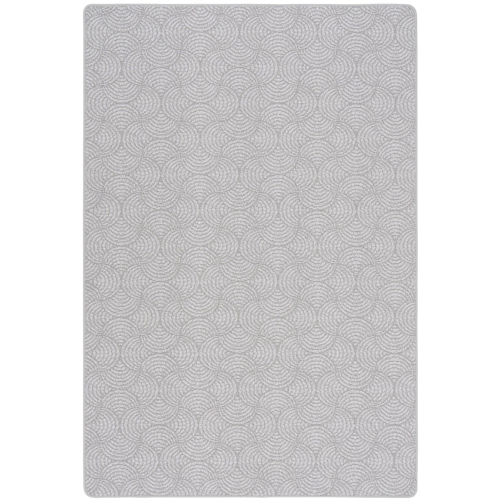 FEINSCHLINGE DESIGNER TEPPICH CIRCLE - Grau, Textil (133/133cm) - Snapstyle