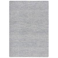 WOLLTEPPICH LEA, mit Schachbrettmuster, Blau, 200 x 290 cm - Blau, Textil (290/200cm) - KADIMA DESIGN