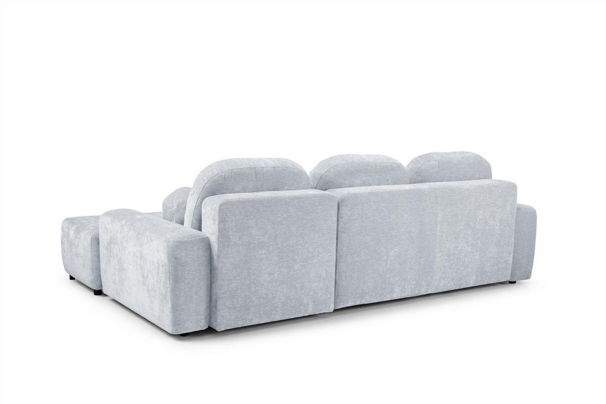ECKSOFA Argos In Vibe - Hellblau, Holzwerkstoff/Textil (267/170cm) - Fun Möbel