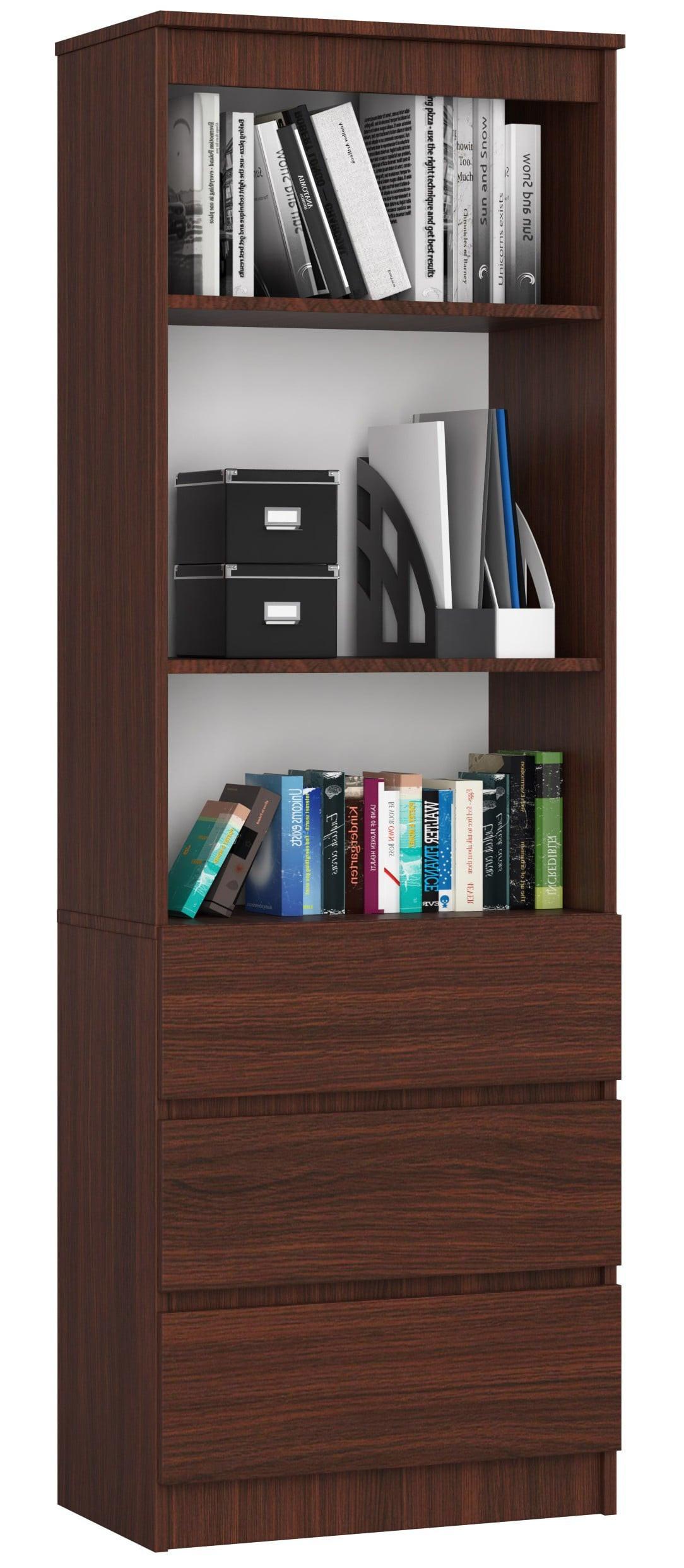 STANDREGAL Dunkelbraun 180/60/35 - Dunkelbraun, Holzwerkstoff (60/180/35cm) - RAUMHIRSCH FURNITURE