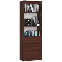 STANDREGAL Dunkelbraun 180/60/35 - Dunkelbraun, Holzwerkstoff (60/180/35cm) - RAUMHIRSCH FURNITURE