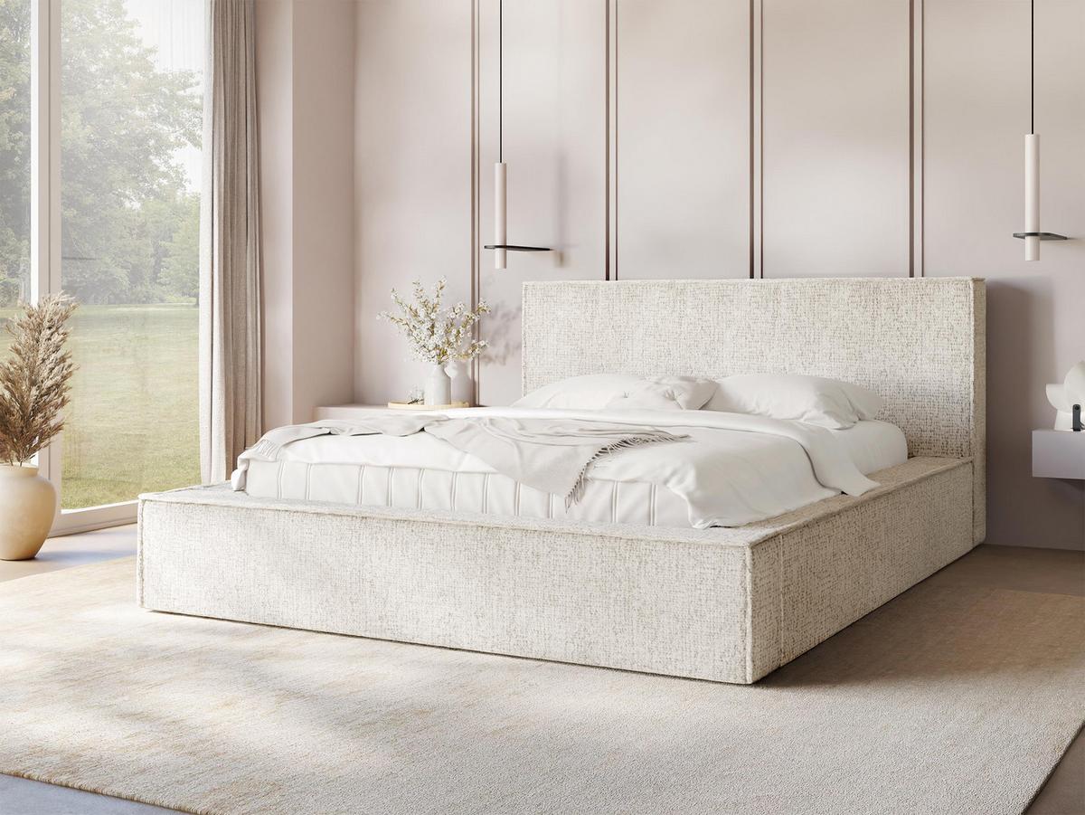 POLSTERBETT Glexi - Creme, Holz/Textil (140/200cm) - MIRJAN24