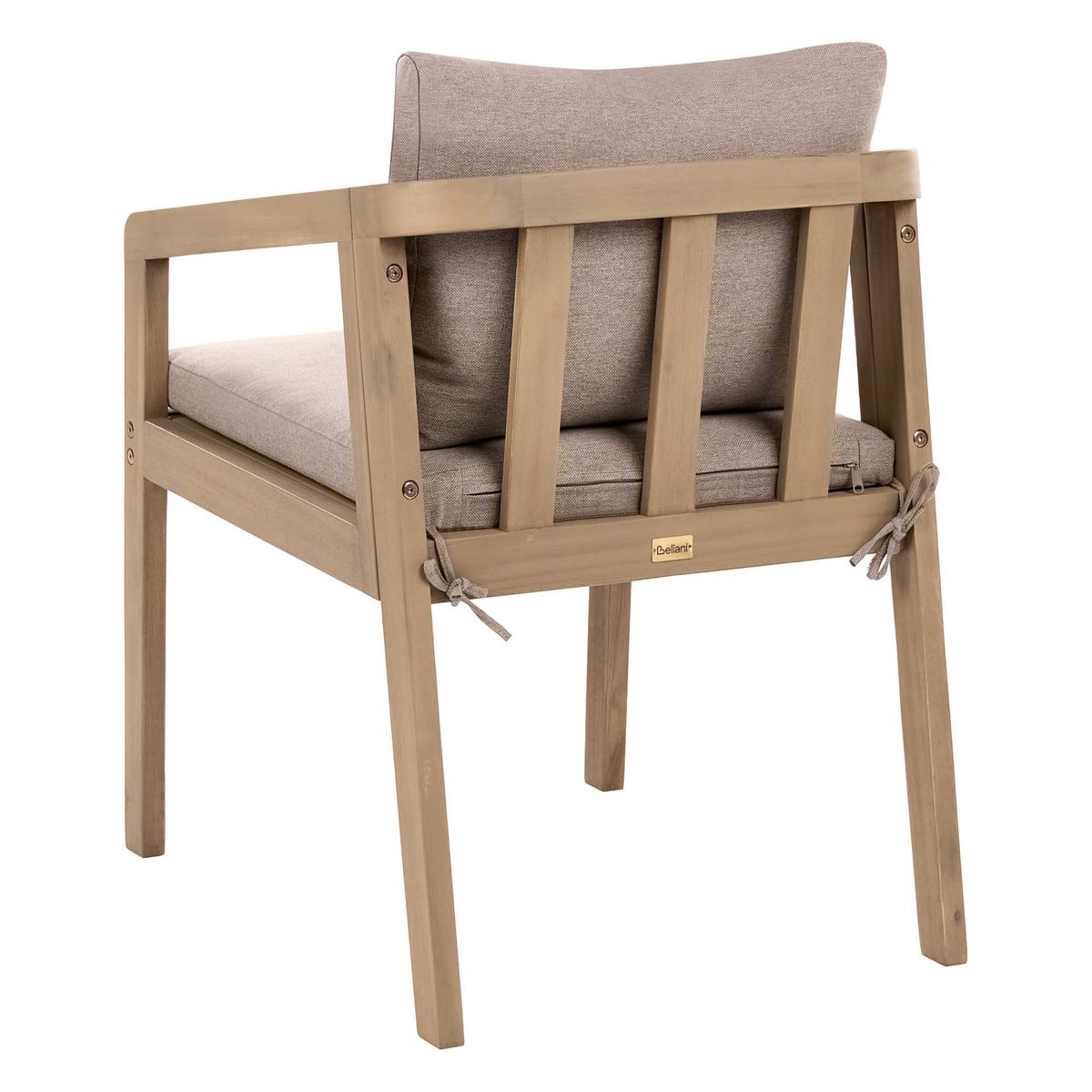GARTENMÖBEL-SET 12-Sitzer zertifiziertes Akazienholz Hellbraun Toscanella - Hellbraun/Beige, Holz - Beliani