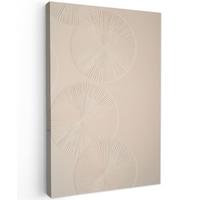 LEINWANDBILD Japandi - Beige - Modern Deko Groß 90x140 cm - Ecru, Textil (90/140cm) - MuchoWow