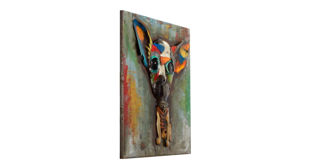 METALLBILD Bunt 60/60 cm - Multicolor, Metall (4.8/60cm) - KUNSTLOFT
