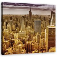 WANDBILD städte und architektur beige - Beige, Textil (30/30cm) - Feeby