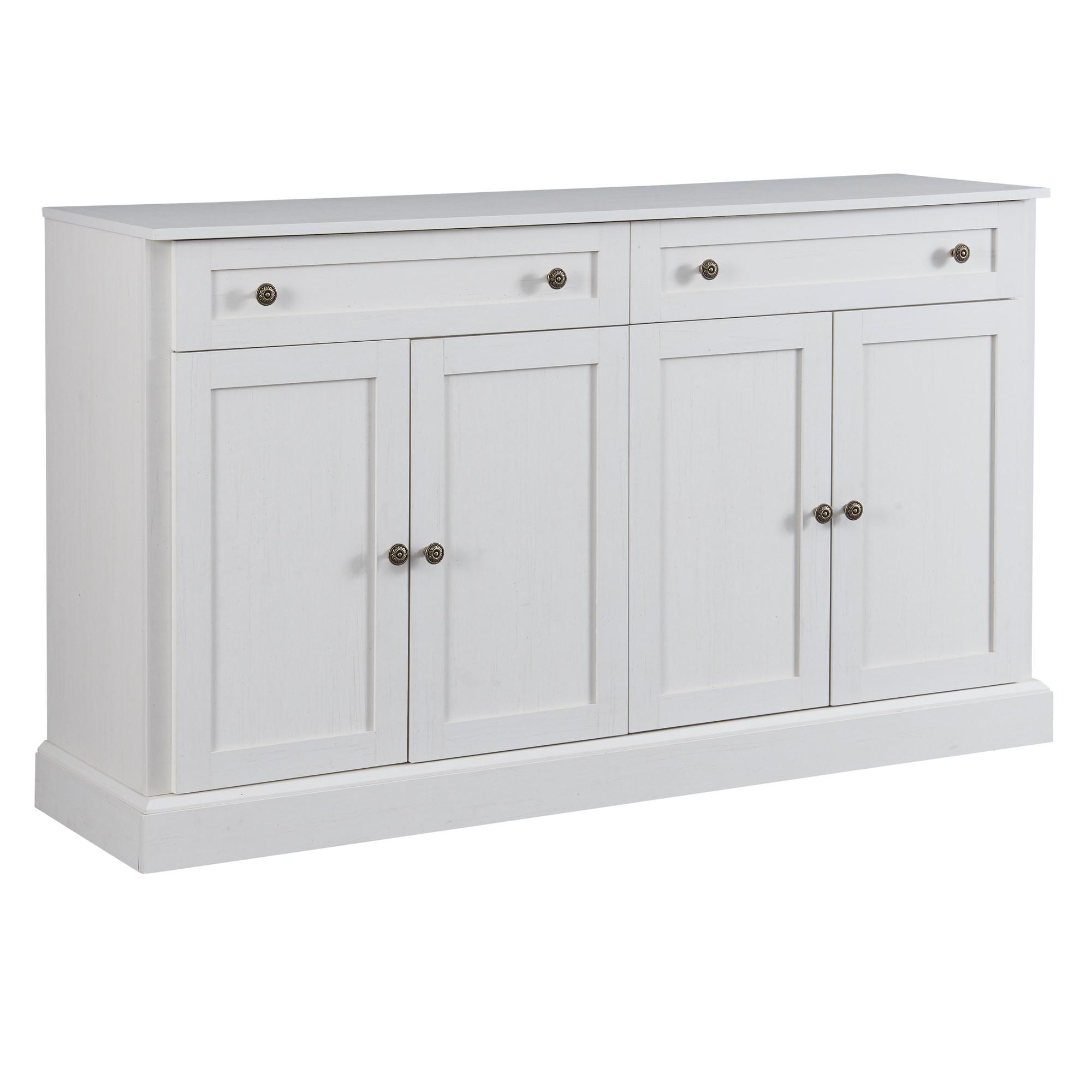 SIDEBOARD 150 cm in Antik Weiß - Creme, Holzwerkstoff (150/86/40cm) - Urban Meuble
