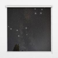 INNENROLLO - Fensterrollo - Rollo - 90x140 cm - Sterne am Himmel - Schwarz, Kunststoff (90/140/0.5cm) - TULUP