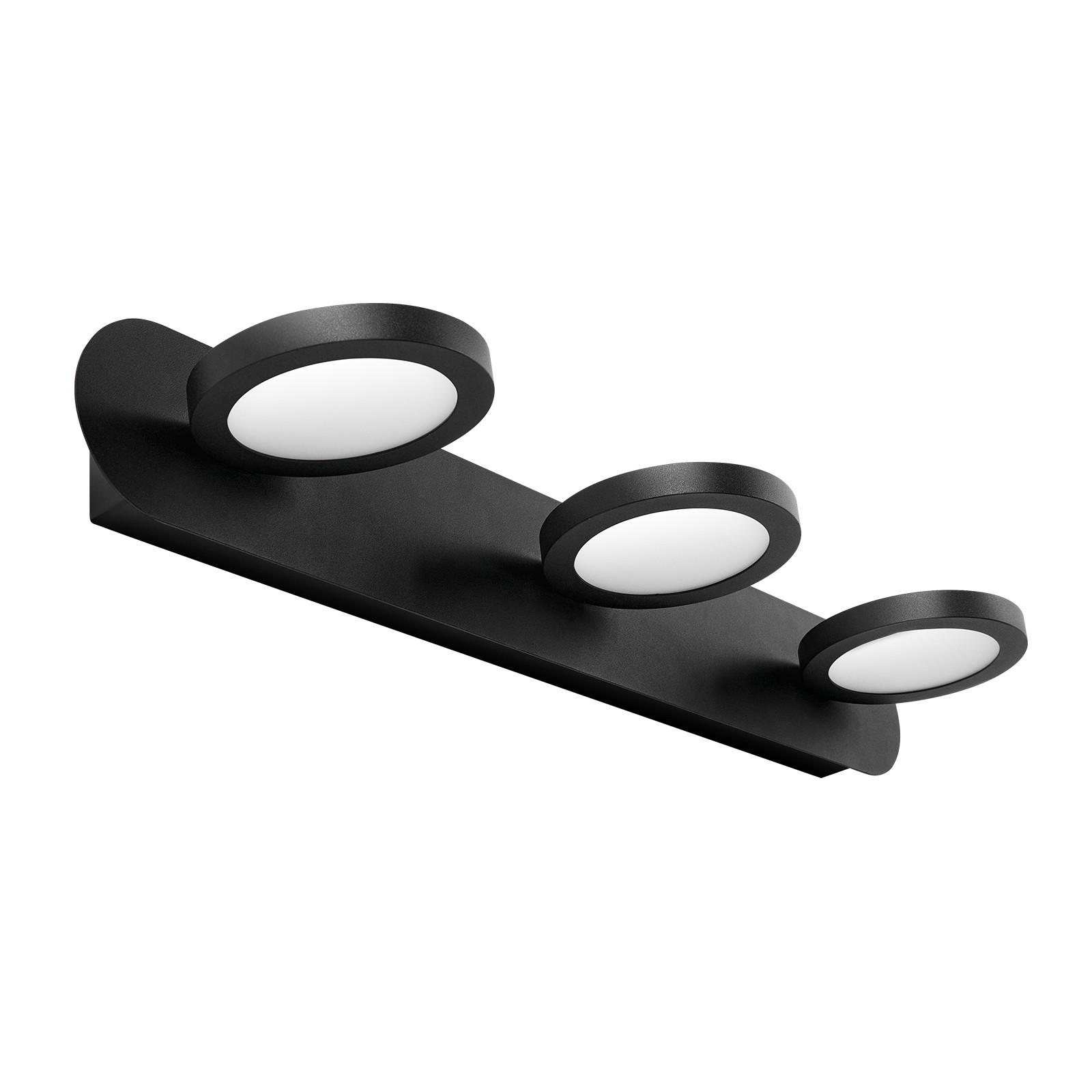 SPIEGELLEUCHTE LED Schwarz 50/13/7,5 cm - Schwarz, Kunststoff/Metall (7.5/50/13cm) - EMKE