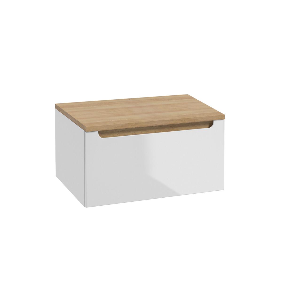 WASCHTISCHUNTERSCHRANK 60cm Livia Weiß - Weiß, Holzwerkstoff (60/32.5/46cm) - Petits-meubles