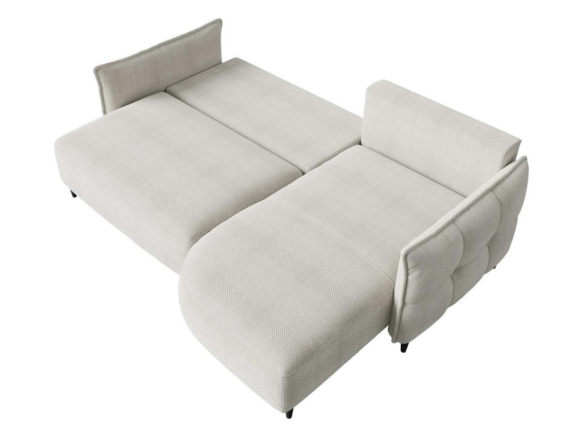 ECKSOFA Sycylia, Seite: Links - Beige/Schwarz, Holz/Textil (244/165cm) - MIRJAN24