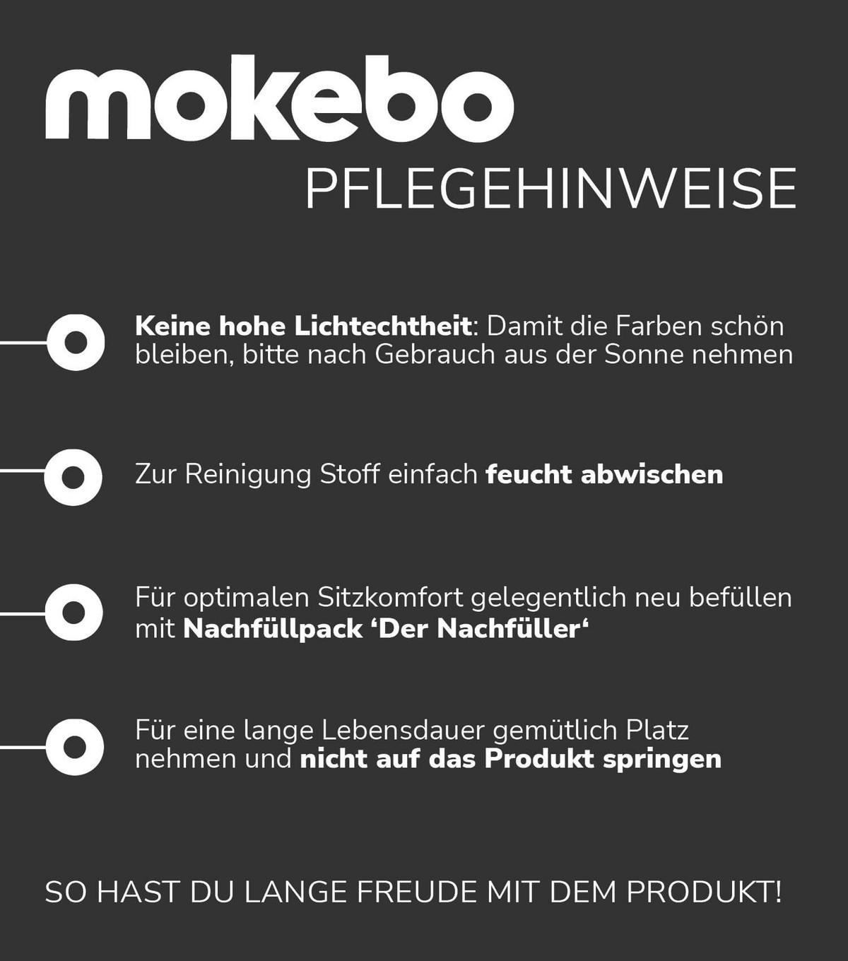 OUTDOOR SITZSACK XXL Der Große - Anthrazit, Textil (130/170/20cm) - Mokebo