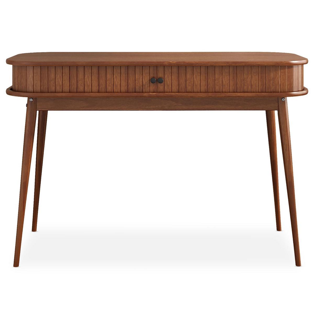 SCHREIBTISCH JARI - Kastanienfarben, Holz (50/113/75cm) - IDIMEX