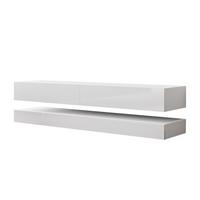 TV-SCHRANK SKY 140 cm mit LED-Beleuchtung - Weiß, Holzwerkstoff (140/25/34cm) - Lookway