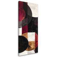 LEINWANDBILD 3D und geometrisch 50x150cm - Rot, Textil (50/150cm) - Feeby