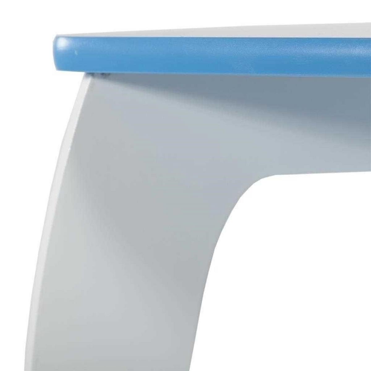 HOCKER und TISCH, 96x48x42cm, 3-tlg. - Blau, Holzwerkstoff (96/42/48cm) - Wanderlust