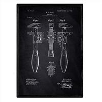 POSTER Vintage Patent – Key A3 Rahmenlos - Klar, Papier (29.7/5/42cm) - Nacnic