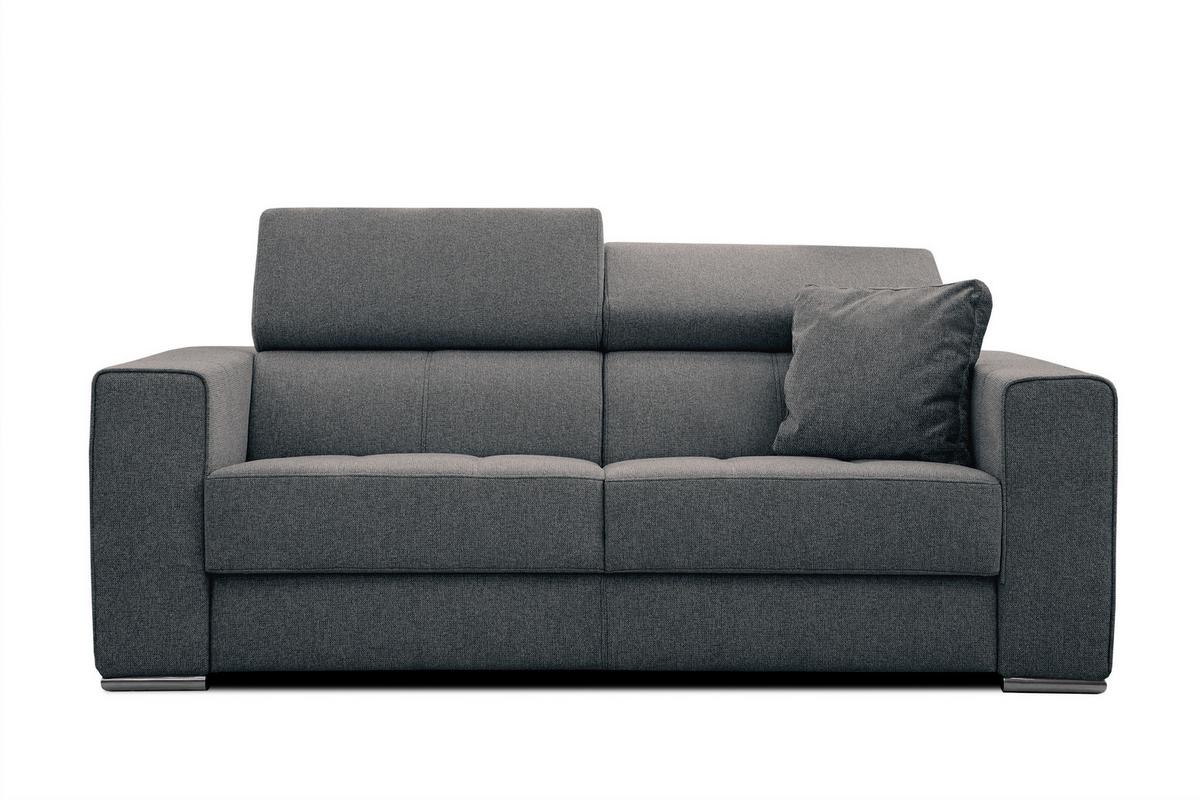 SOFA QUARTZ 3-Sitzer, dunkelgrau - Dunkelgrau, Holzwerkstoff/Textil (202/80/102cm) - Wozimo