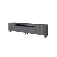 LOWBOARD NOA-2-S 200x53x41 cm - Graphit - Graphitfarben/Schwarz, Holzwerkstoff (200/53/41cm) - ALTDECOR