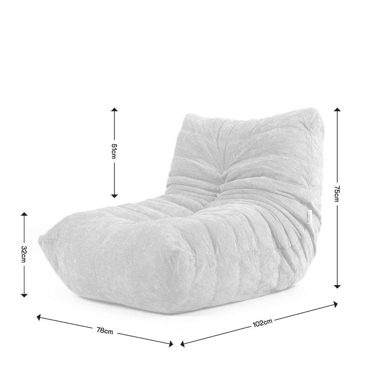 LIEGE-SESSEL Enzo - Beige, Textil (78/32/102cm) - icon