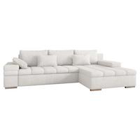 ECKSOFA Bangkok Premium, Seite: Rechts - Silberfarben/Creme, Holz/Textil (310/175cm) - MIRJAN24