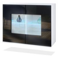 KOMMODE Grömitz Schwarz Hochglanz - Schwarz Hochglanz, Holzwerkstoff (92.5/73.5/35cm) - Vladon