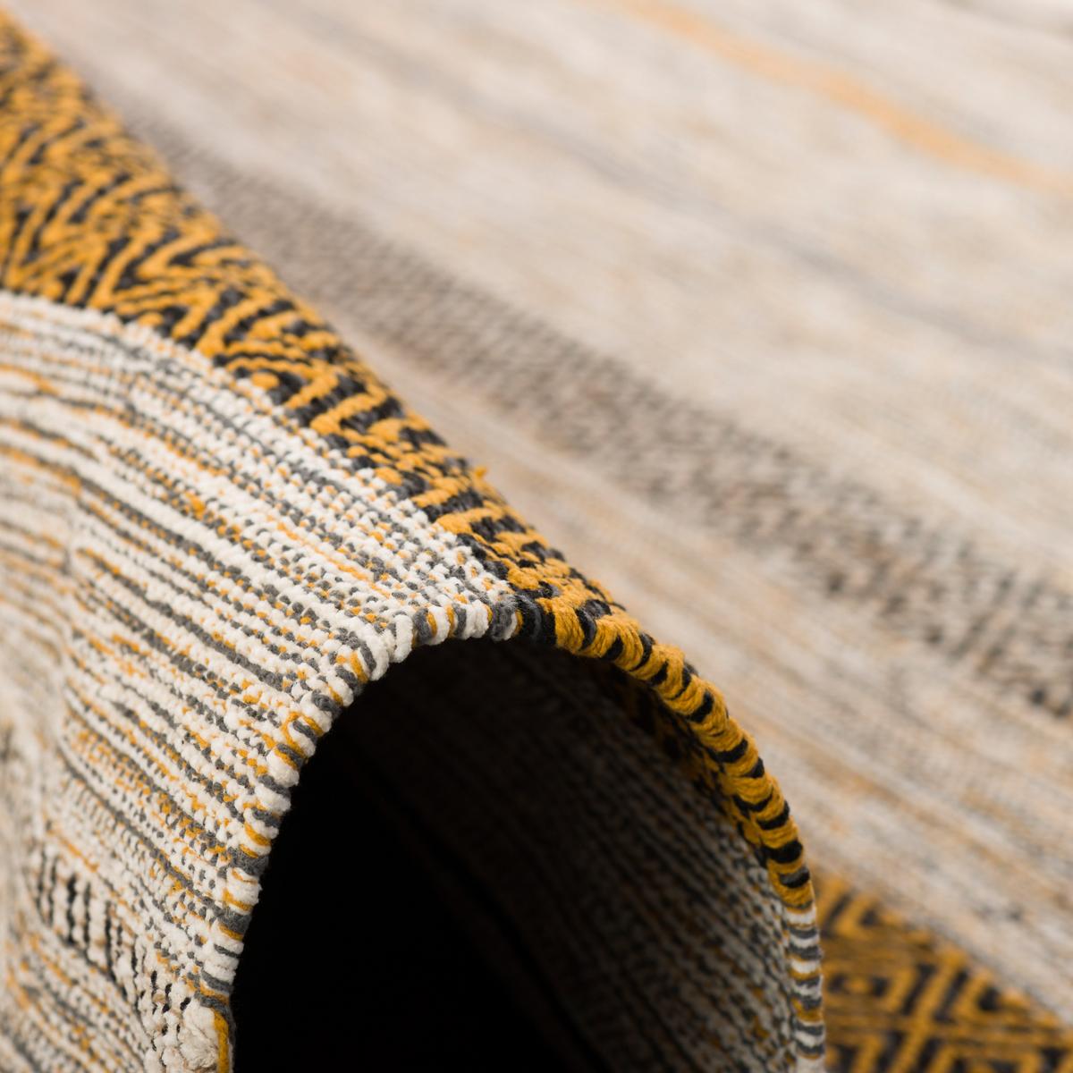 NATUR TEPPICH KELIM KALLEEN - Currygelb, Textil (200/300cm) - Pergamon