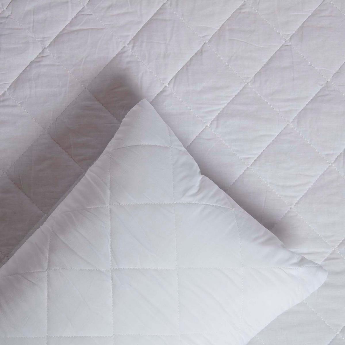 MATRATZENSCHONER wasserdicht & gepolstert, 120/190 cm - Weiß, Textil (120/190cm) - Homescapes