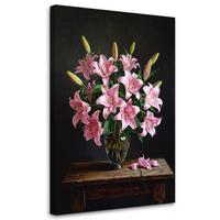 LEINWANDBILD Blumen 20x30cm - Rosa, Textil (20/30cm) - Feeby