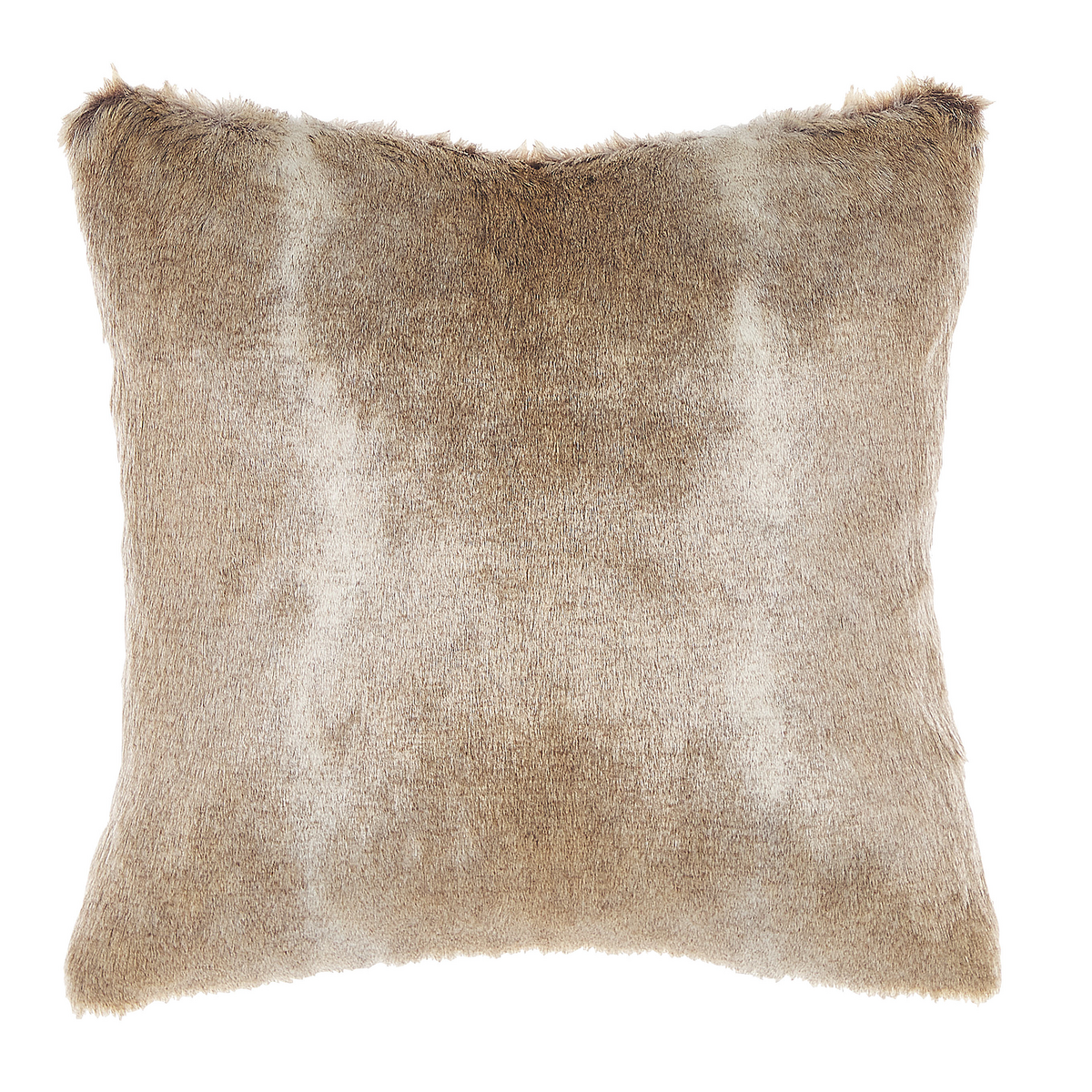 DEKOKISSEN 2er-Set Hellbraun 45/45 cm Hordeum - Hellbraun, Kunststoff/Textil (45/45cm) - Beliani
