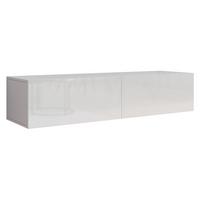 TV-LOWBOARD Vigo 140 - Weiß Hochglanz/Weiß, Holzwerkstoff (140/30/40cm) - MIRJAN24