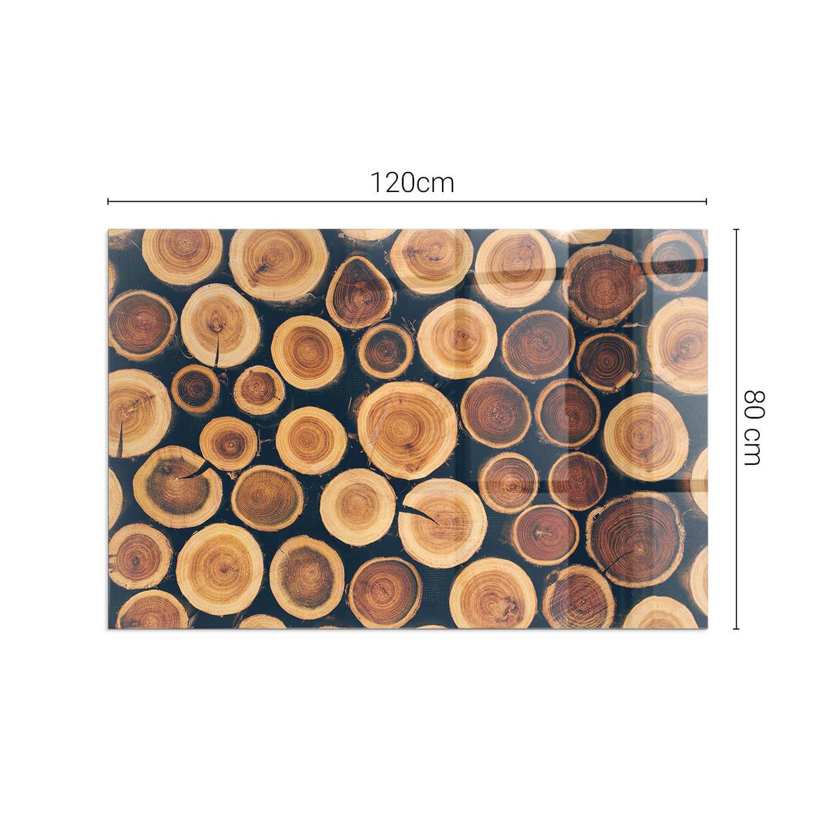 GLASPLATTE für Kamin 120x80 cm - Braun, Glas (120/80/0.4cm) - TULUP
