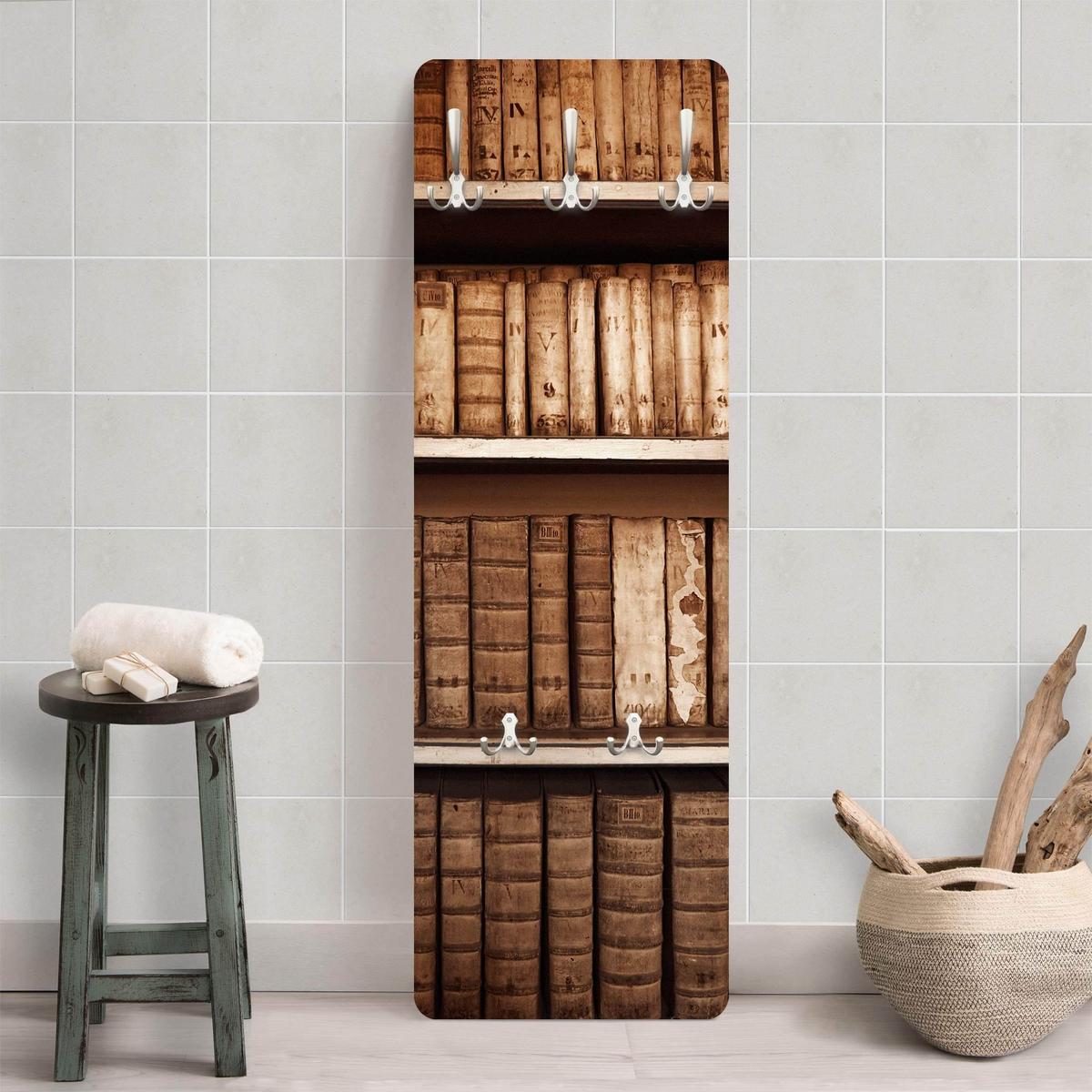 WANDGARDEROBE - Altes Archiv Braun 34/105 cm - Braun, Holzwerkstoff (34/105/1.6cm) - Bilderwelten