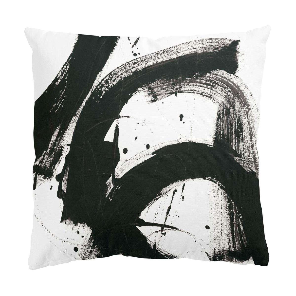DEKOKISSEN 2er-Set Onyx in Bewegung Duo 40/40 cm - Schwarz, Textil (40/40cm) - Bilderwelten