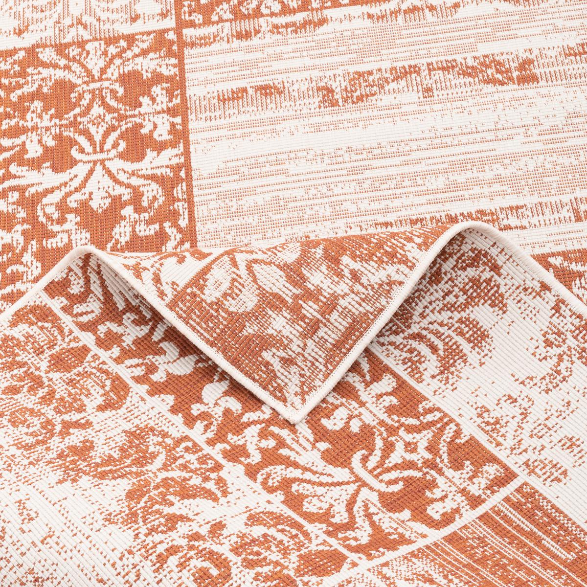IN & OUTDOOR TEPPICH CARPETTO PATCHWORK - Terracotta, Textil (80/150cm) - Pergamon