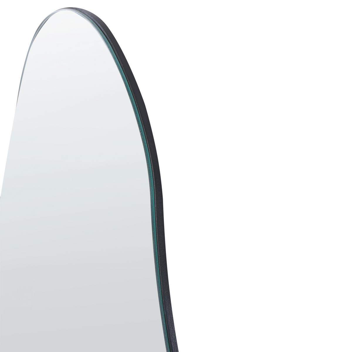 WANDSPIEGEL 46/76 cm Silber Herry - Silberfarben, Glas (46/76/1cm) - Beliani